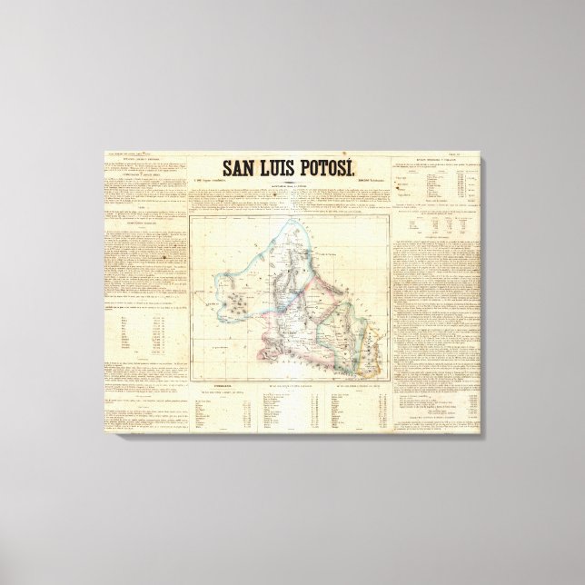 San Luis Potosi, Mexico Canvas Print (Front)