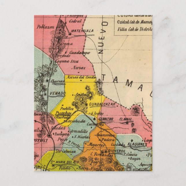 San Luis Potosi, Mexico Postcard (Front)