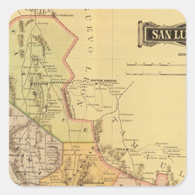 San Luis Potosi Square Sticker (Front)