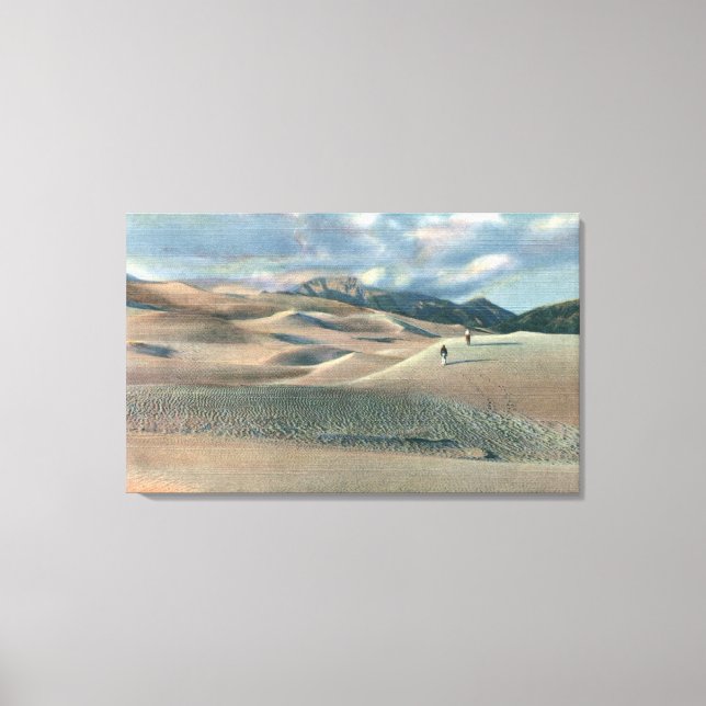 San Luis Valley, Colorado - Great Sand Dunes Canvas Print (Front)