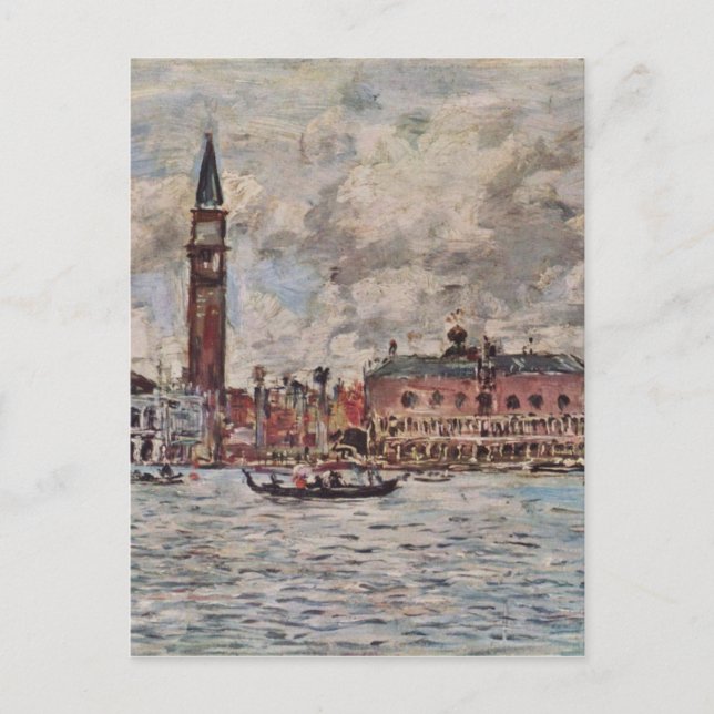 San-Marco square in Venice by Eugene Boudin Postcard (Front)