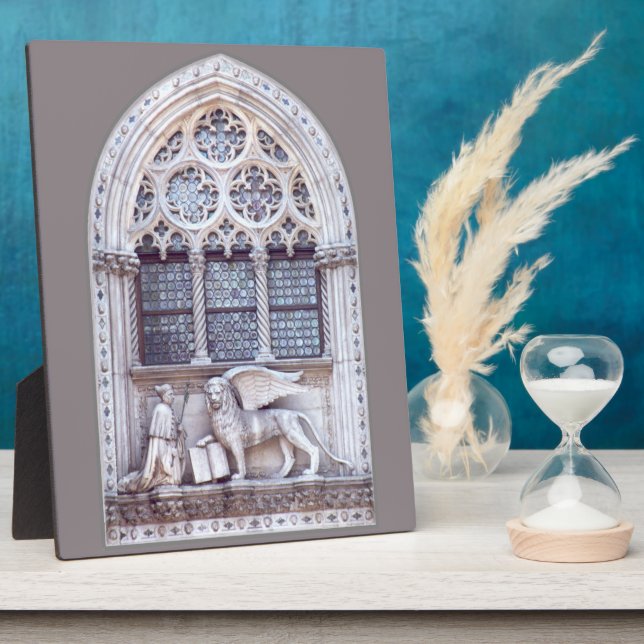 San Marco Winged Lion Stained Glass Window Plaque (Side)