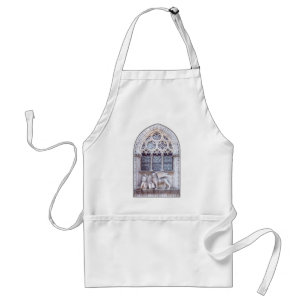 San Marco Winged Lion Stained Glass Window Standard Apron