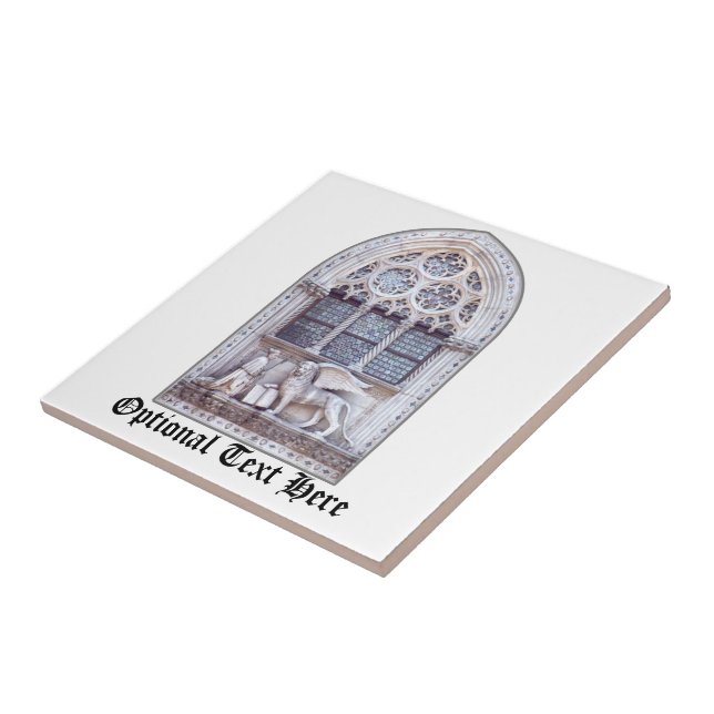 San Marco Winged Lion Stained Glass Window Tile (Side)