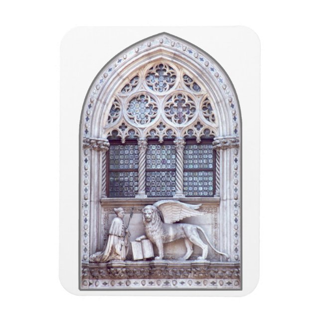 San Marco Winged Lion Window Magnet (Vertical)