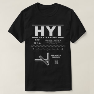 San Marcos Regional Airport HYI USAA T-Shirt