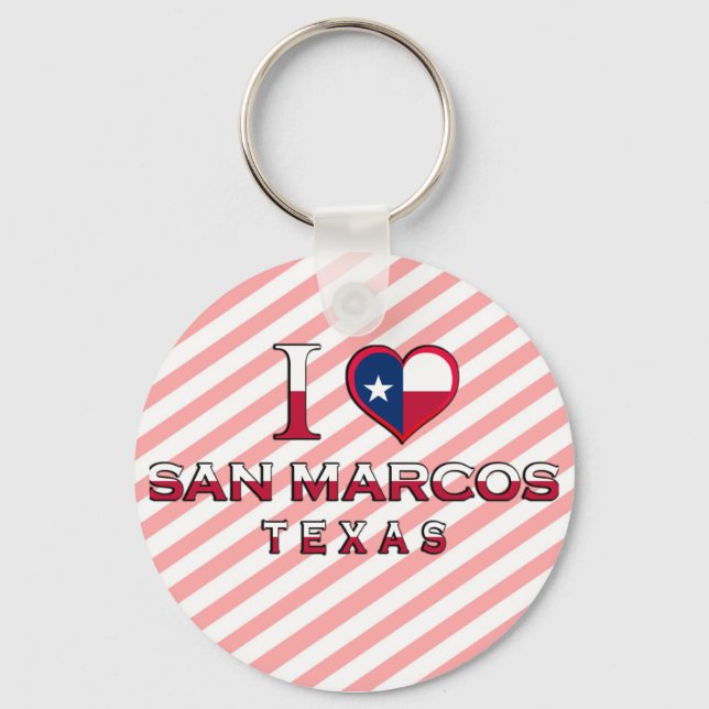 San Marcos, Texas Key Ring (Front)