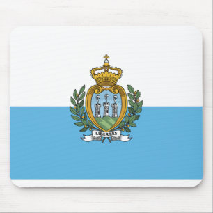 San Marein - San Marino Flag Mouse Pad