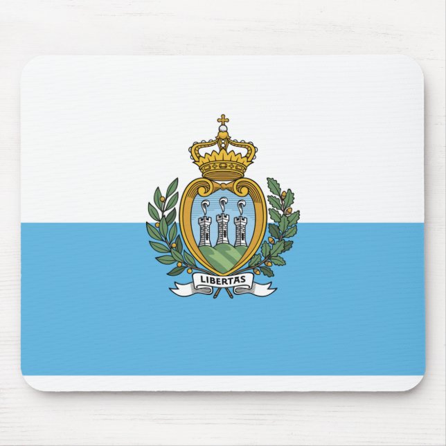 San Marein - San Marino Flag Mouse Pad (Front)