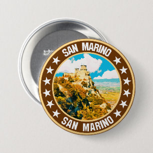 San Marino 7.5 Cm Round Badge