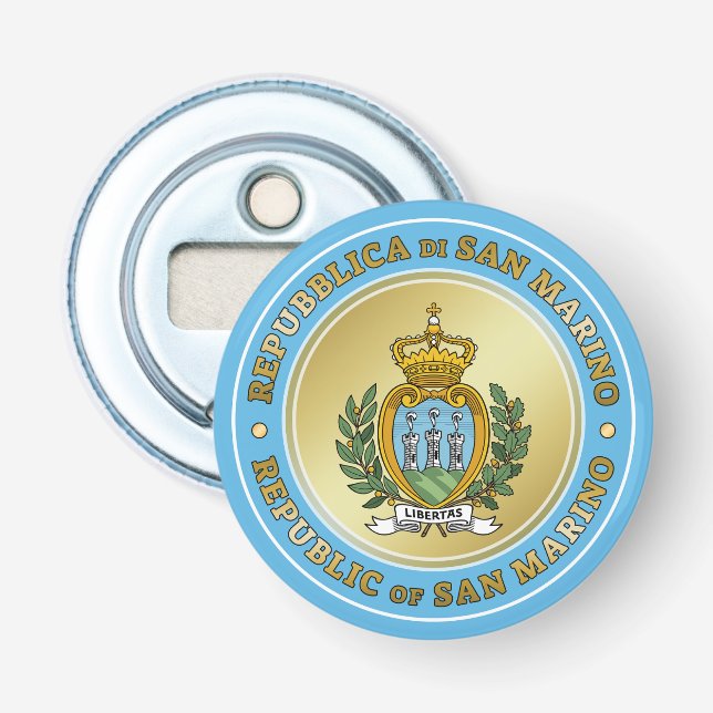 San Marino Coat of Arms Bottle Opener (Front)