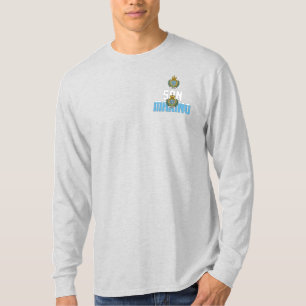 San Marino Flag and Coat of Arms Patriotic T-Shirt