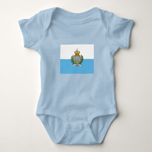 San Marino Flag Baby Bodysuit