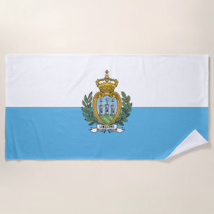 San Marino Flag Beach Towel