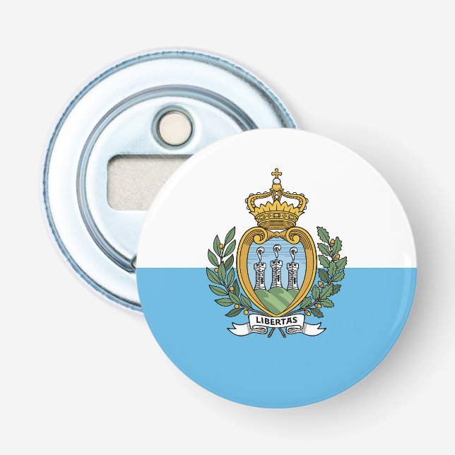 San Marino Flag Bottle Opener (Front)