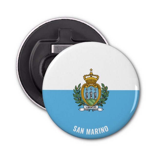 San Marino Flag Delightful Patriotic Bottle Opener (Front)