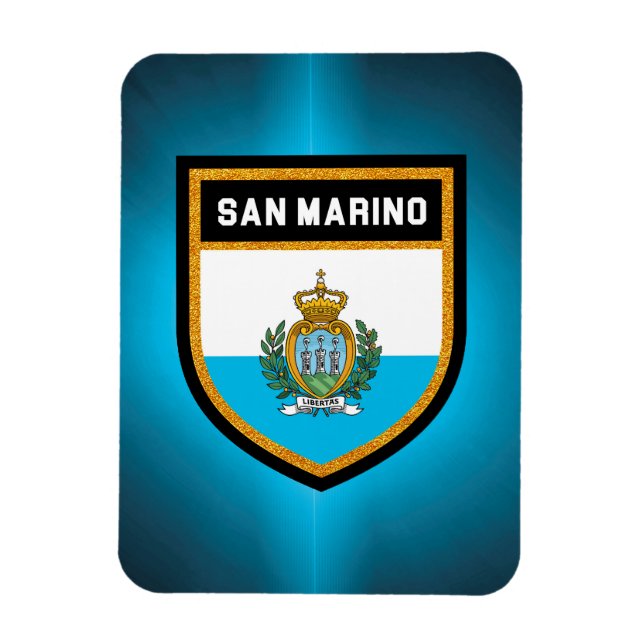 San Marino Flag Magnet (Vertical)