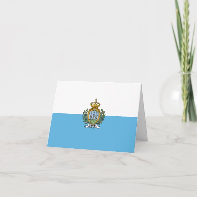 San-Marino flag Note Card (Front)