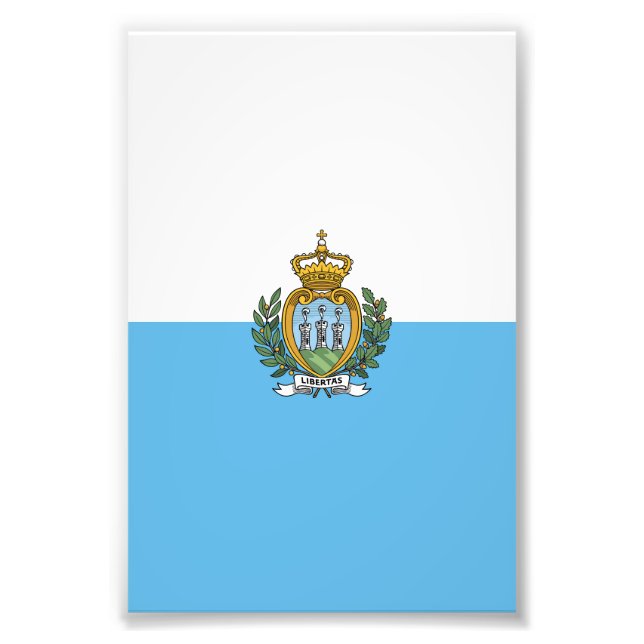 San-Marino flag Photo Print (Front)