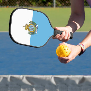 San-Marino flag Pickleball Paddle