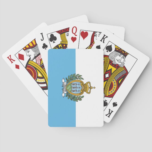 San Marino Flag Playing Cards (Back)