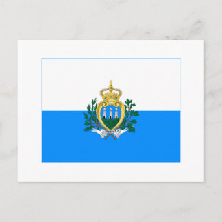 San Marino Flag Postcard