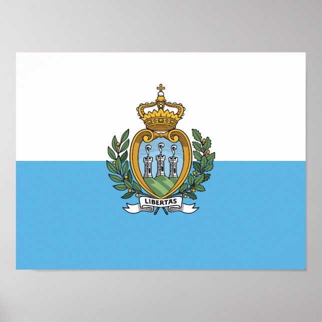 San Marino Flag Poster (Front)