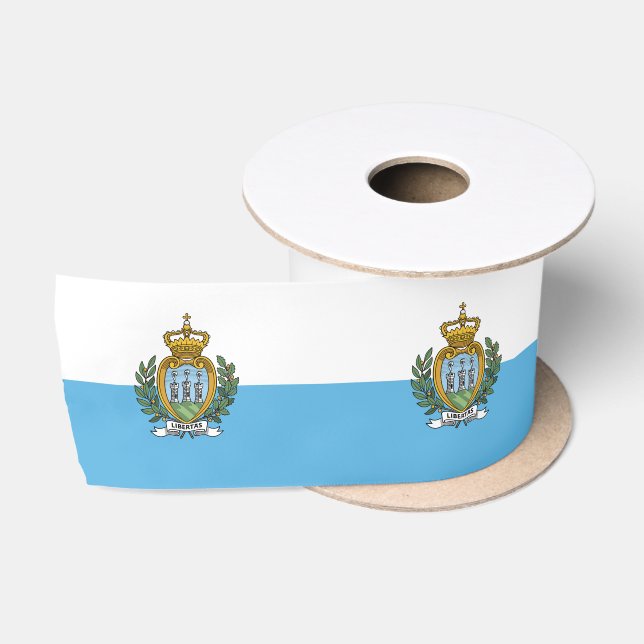 San Marino Flag Satin Ribbon (Spool)
