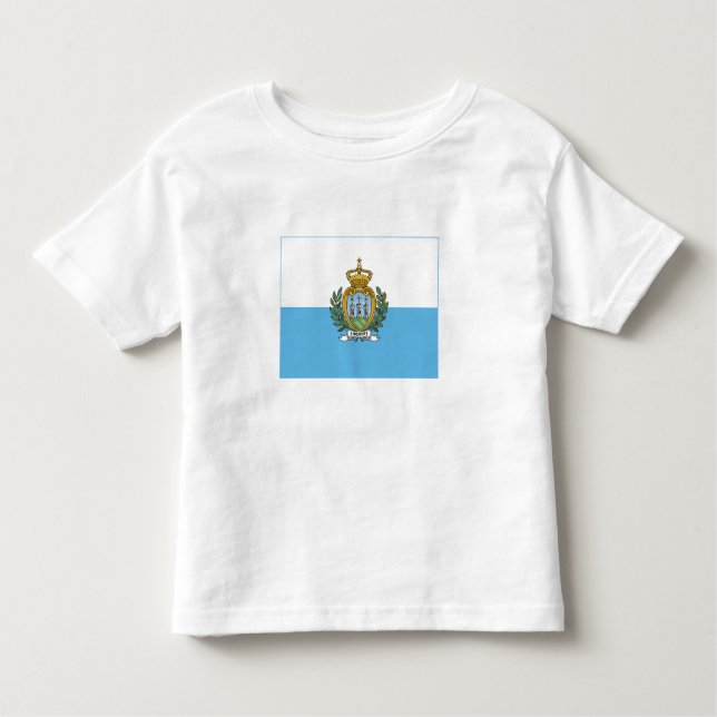 San Marino Flag Toddler T-Shirt (Front)