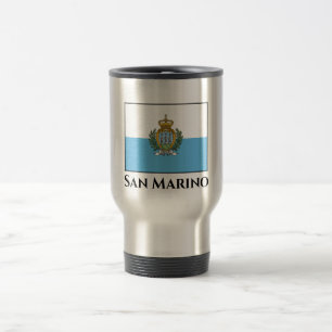 San Marino Flag Travel Mug