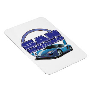san marino Sports car Magnet