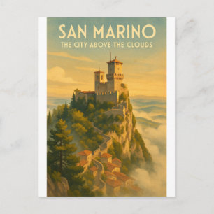 San Marino – The City Above the Clouds Postcard