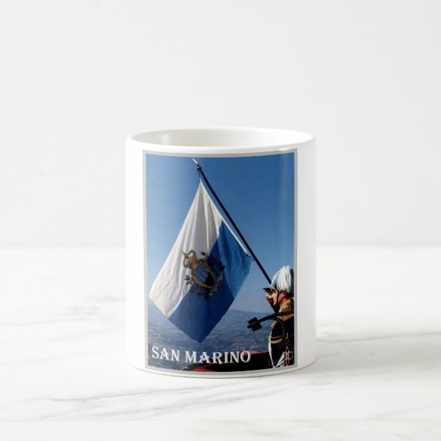 San Marino - Waving Flag - Coffee Mug (Center)