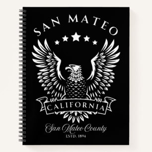 San Mateo California Vintage Eagle Notebook
