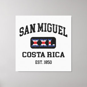 San Miguel, Costa Rica - XXL Athletic Canvas Print