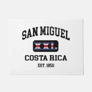 San Miguel, Costa Rica - XXL Athletic Doormat