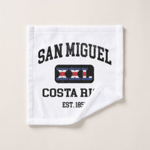 San Miguel, Costa Rica - XXL Athletic Wash Cloth