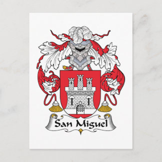San Miguel Family Crest Postcard