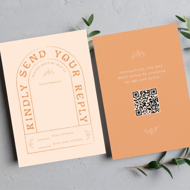 San Miguel Wedding RSVP Card with QR Code (Creator Uploaded)