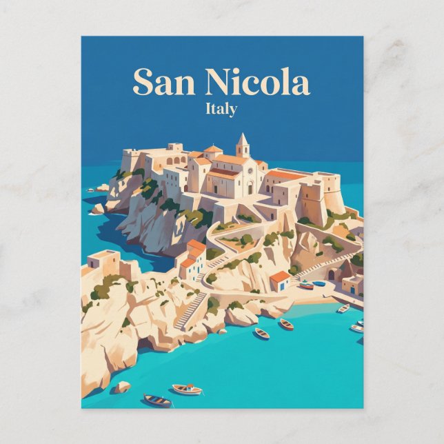 San Nicola Italy Postcard (Front)
