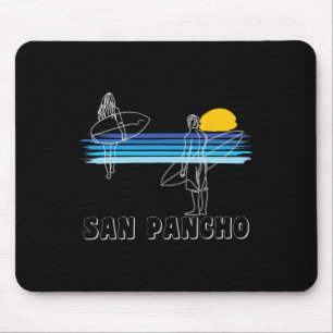 San Pancho Surfing Beach Surf Guy Girl Mouse Pad