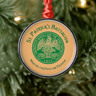 San Patricios Saint Patrick Battalion Metal Tree Decoration