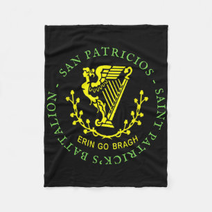 San Patricios Saint Patricks Ttalion Irish Mexican Fleece Blanket