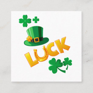 SAN PATRICKS DAY  SQUARE BUSINESS CARD