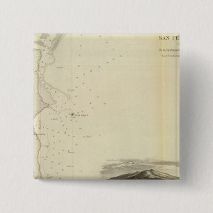 San Pedro Harbour, Calif 15 Cm Square Badge