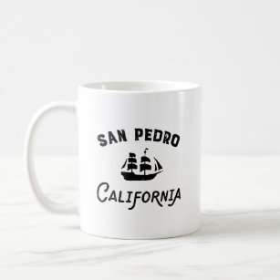 San Pedro Port of Los Angeles California Tall Ship Coffee Mug