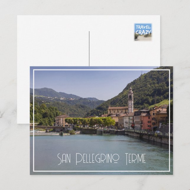 San Pellegrino Terme, Lombardy, Italy Postcard (Front/Back)