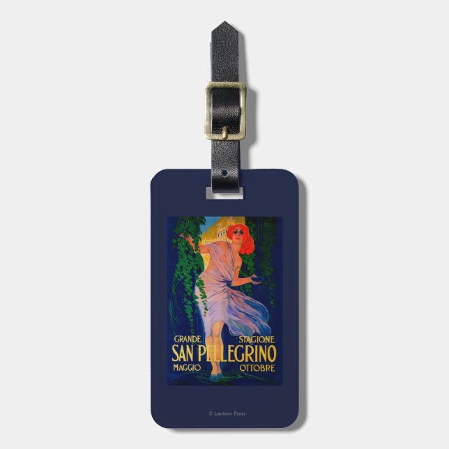 San Pellegrino Vintage PosterEurope Luggage Tag (Front Vertical)