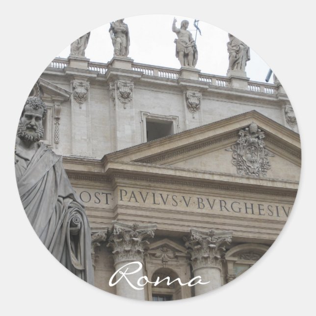 San Pietro Classic Round Sticker (Front)
