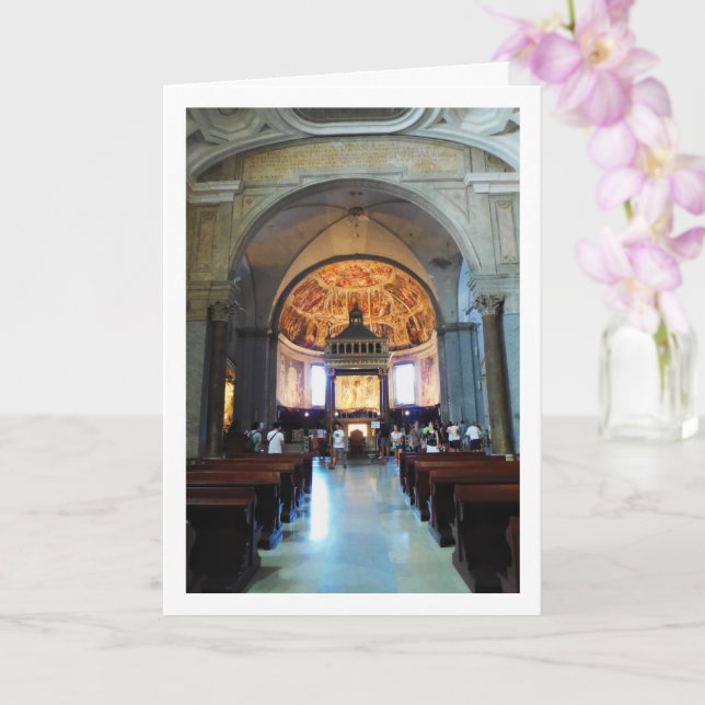 San Pietro in Vincoli, Rome, Italy Card (Orchid)